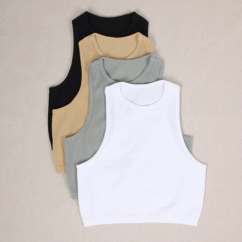 Summer Seamless Push Up Y2k tops Beautiful Sport Sexy Tank Top Mallas Casual Woman Corset Top - Tasawoq