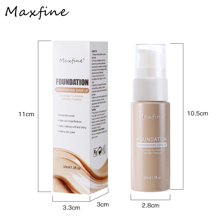 12-color liquid foundation, unparalleled wrinkle relieving and full coverage of high-definition liquid foundation, has a nourish - Tasawoq