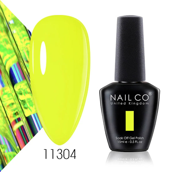 NAILCO 15ml Fresh Series Gel Nail Polish Design UV&LED Nail Gel Spring Summer Color Vernis Nail Art Glitter All For Manicure Set - Tasawoq