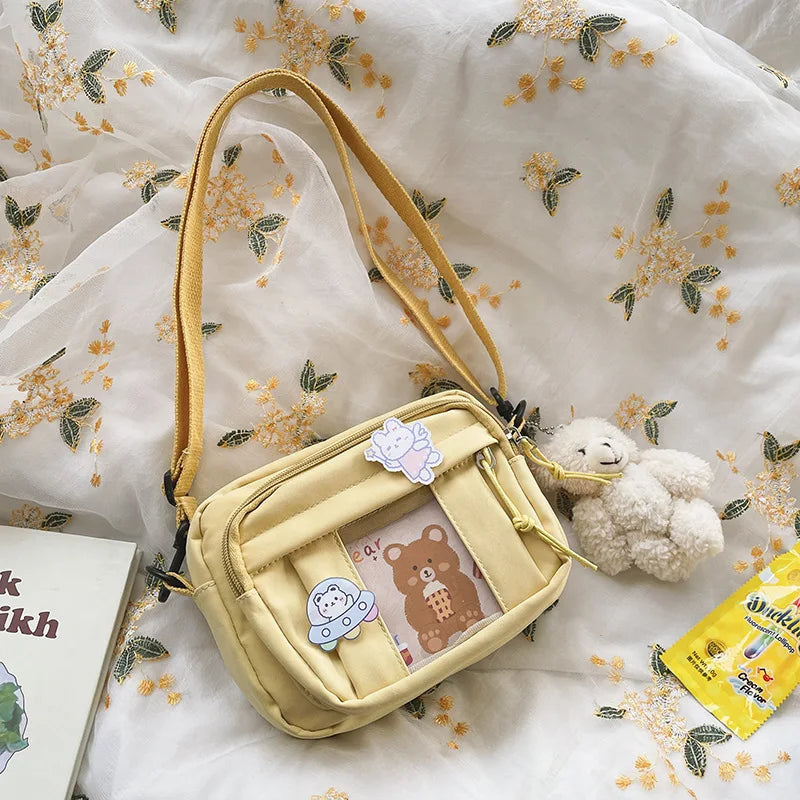 New Kawaii Bag Girls 2025 New JK Transparent Bag Small Crossbody Bag For Women Purses and Handbags Shoulder Bag Itabag Bolso - Tasawoq