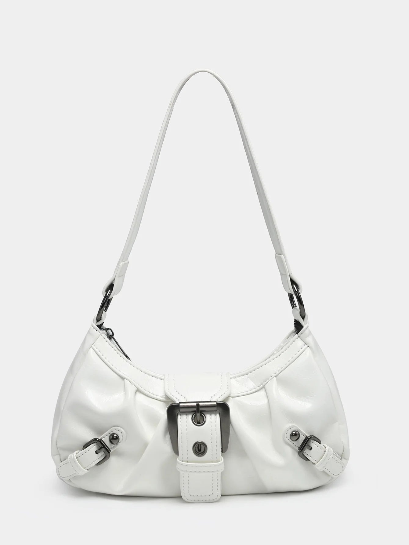 2024 spring hot selling Maillard style retro style small bag spicy girl Y2K wasteland style vintage leather shoulder armpit bag - Tasawoq