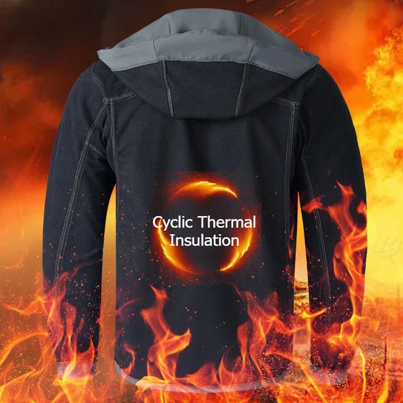 Men's Thicken Warm Jacket Autumn Winter Coats Outdoor Jackets Ski Climbing Windbreaker Waterproof Puffer Jacket Men - Tasawoq