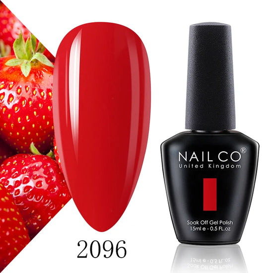 NAILCO 15ml Fresh Series Gel Nail Polish Design UV&LED Nail Gel Spring Summer Color Vernis Nail Art Glitter All For Manicure Set - Tasawoq