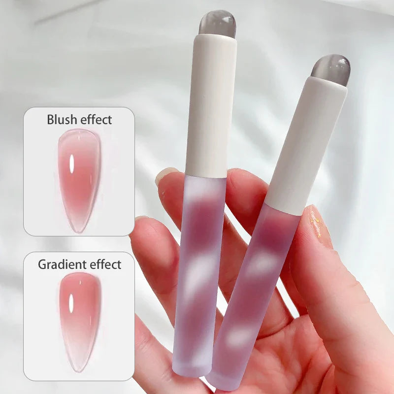 Nail Art Silicone Applicator Sticks Chrome Pigment Dust Applying Manicure Tool Easy-Daub Pigment Silicone Nail Brushes - Tasawoq