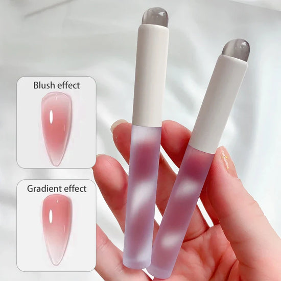 Nail Art Silicone Applicator Sticks Chrome Pigment Dust Applying Manicure Tool Easy-Daub Pigment Silicone Nail Brushes - Tasawoq