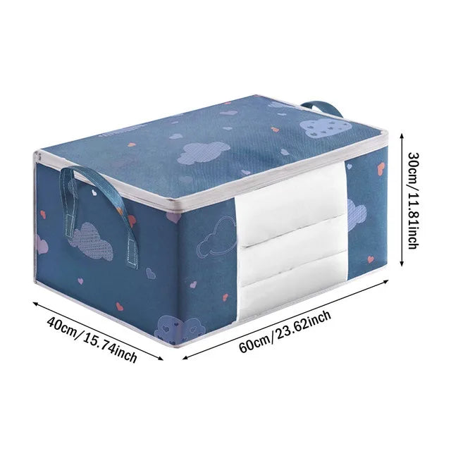 Quilt Clothes Big Capacity Storage Bag Quilt Bedding Storage Closet Organizer Wardrobe Organizer Blanket Sorting Bags Dust-proof - Tasawoq