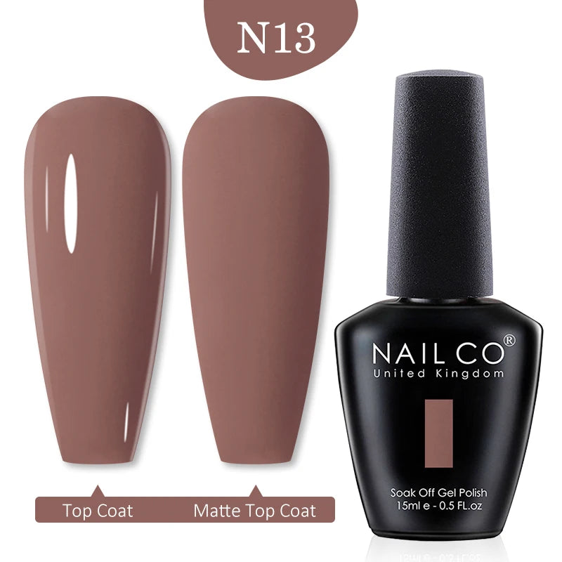 NAILCO Red Colors Series 15ML Nail Gel Polish Nail Supplies Semi Permanent For Nail Art Manicure Soak Off LED UV Hybrid Varnish - Tasawoq