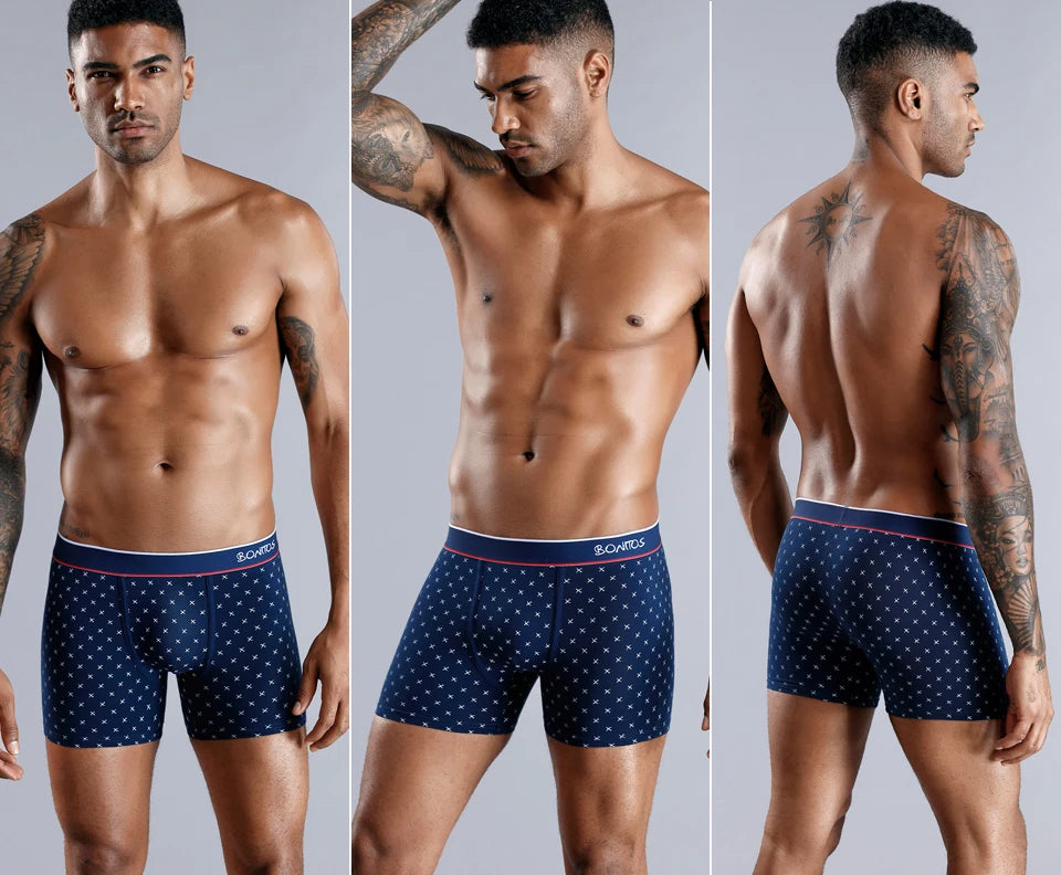 Cotton Print Boxers For Man Underwear Mens Boxer Shorts And Underpants Sexy Men's Panties Plus Size Calecon Homme Brands - Tasawoq