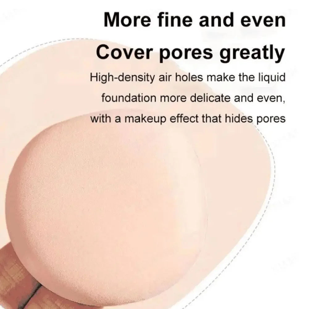 Air Cushion Cosmetic Puff Set With Storage Box Makeup Cotton Candy Sponge Soft Leather Clip Wet Dry Use Makeup Tools - Tasawoq