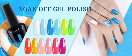 NAILCO 15ml Fresh Series Gel Nail Polish Design UV&LED Nail Gel Spring Summer Color Vernis Nail Art Glitter All For Manicure Set - Tasawoq