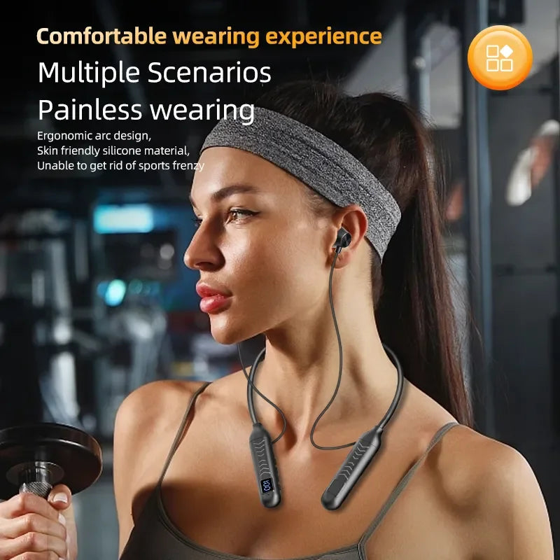 2023 New True Wireless BT Headphones: High Quality, Long Life, Digital Display and Pluggable Memory Card Playback! - Tasawoq