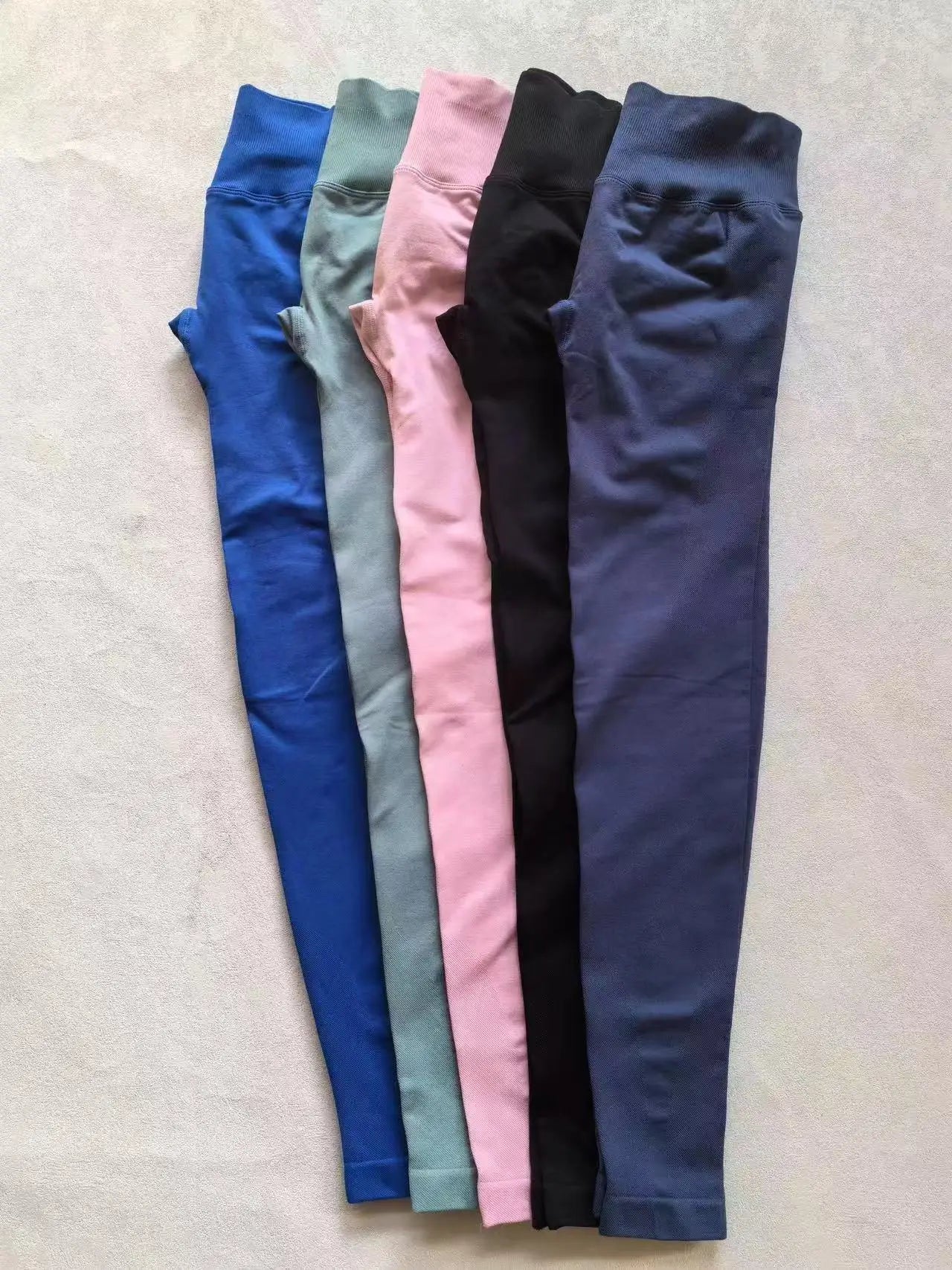 Seamless Sporty Leggings High Impact Yoga Leggings Fitness Pants Butt Lifting Tights Tummy Control Squat Proof Workout Tights - Tasawoq