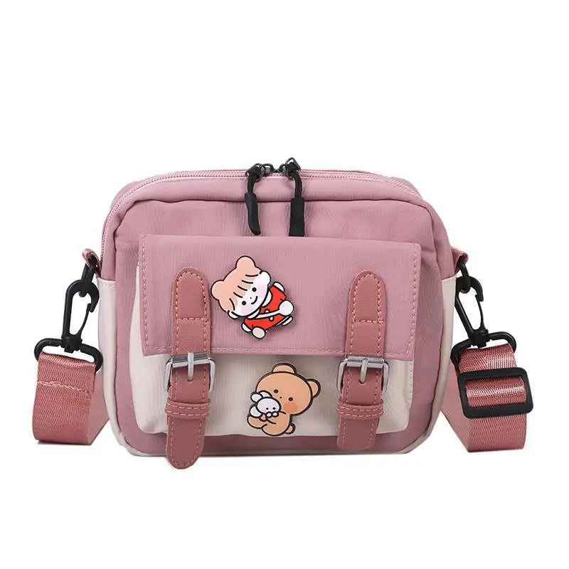 Korean Style Canvas Shoulder Bag For Women New Fashion Female Crossbody - Tasawoq