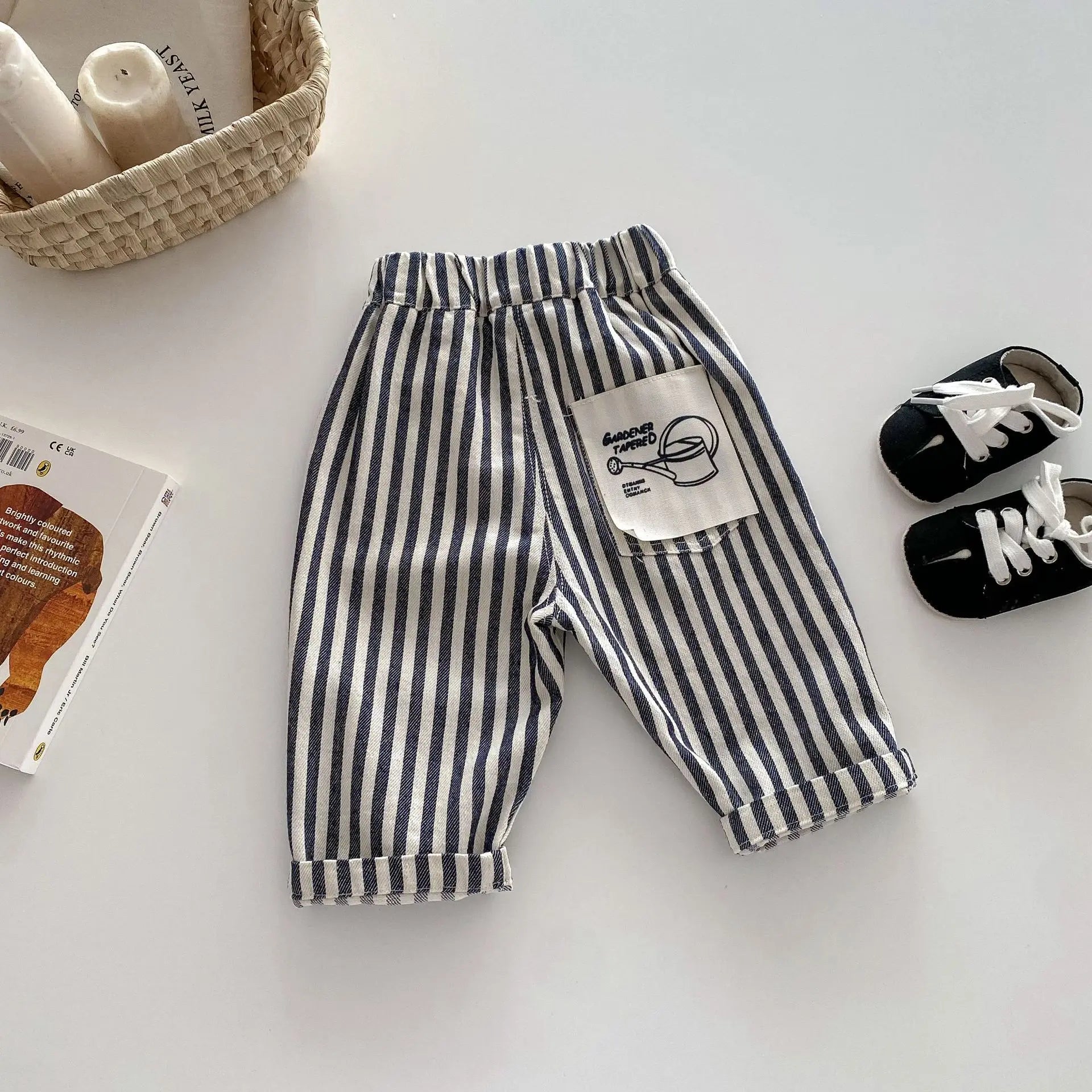 MILANCEL 1-5Y Children Jeans Boys Denim Pants Mid Waist Girls Trousers Fashion Kids Plaid Pants - Tasawoq
