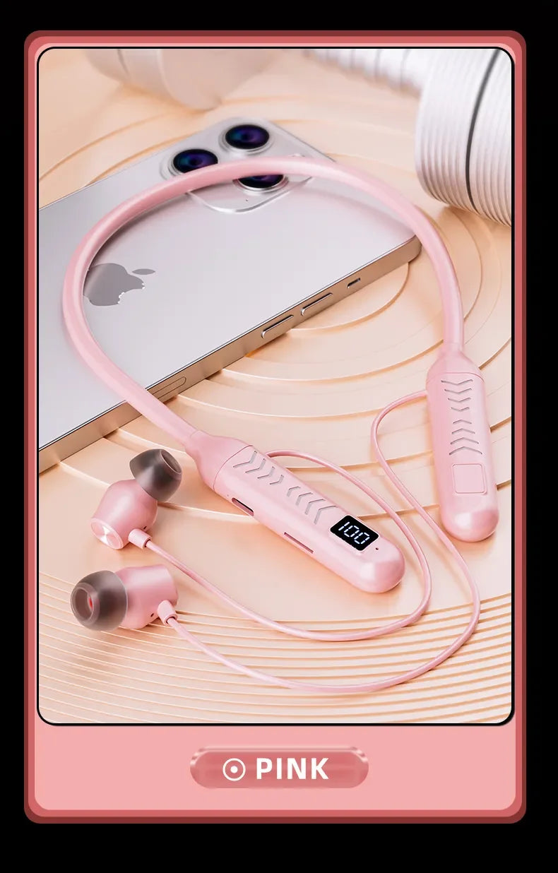 2023 New True Wireless BT Headphones: High Quality, Long Life, Digital Display and Pluggable Memory Card Playback! - Tasawoq