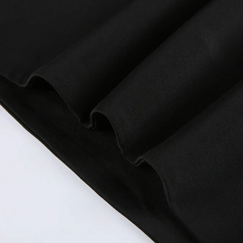 Sleeveless Collar Crop Top Women Tank Tops Casual Y2K Summer 2024 Black T Shirts Sexy - Tasawoq