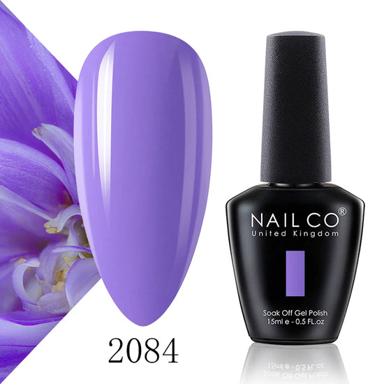 NAILCO 15ml Fresh Series Gel Nail Polish Design UV&LED Nail Gel Spring Summer Color Vernis Nail Art Glitter All For Manicure Set - Tasawoq