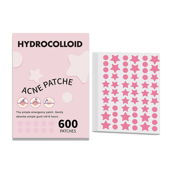600 PCS/SET Star Pimple Patch Acne Colorful Invisible Acne Removal Skin Care Stickers Concealer Face Spot Beauty Makeup Tools - Tasawoq