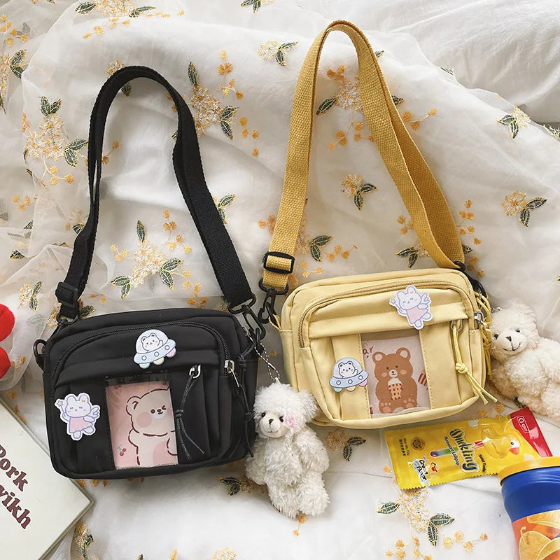 New Kawaii Bag Girls 2025 New JK Transparent Bag Small Crossbody Bag For Women Purses and Handbags Shoulder Bag Itabag Bolso - Tasawoq
