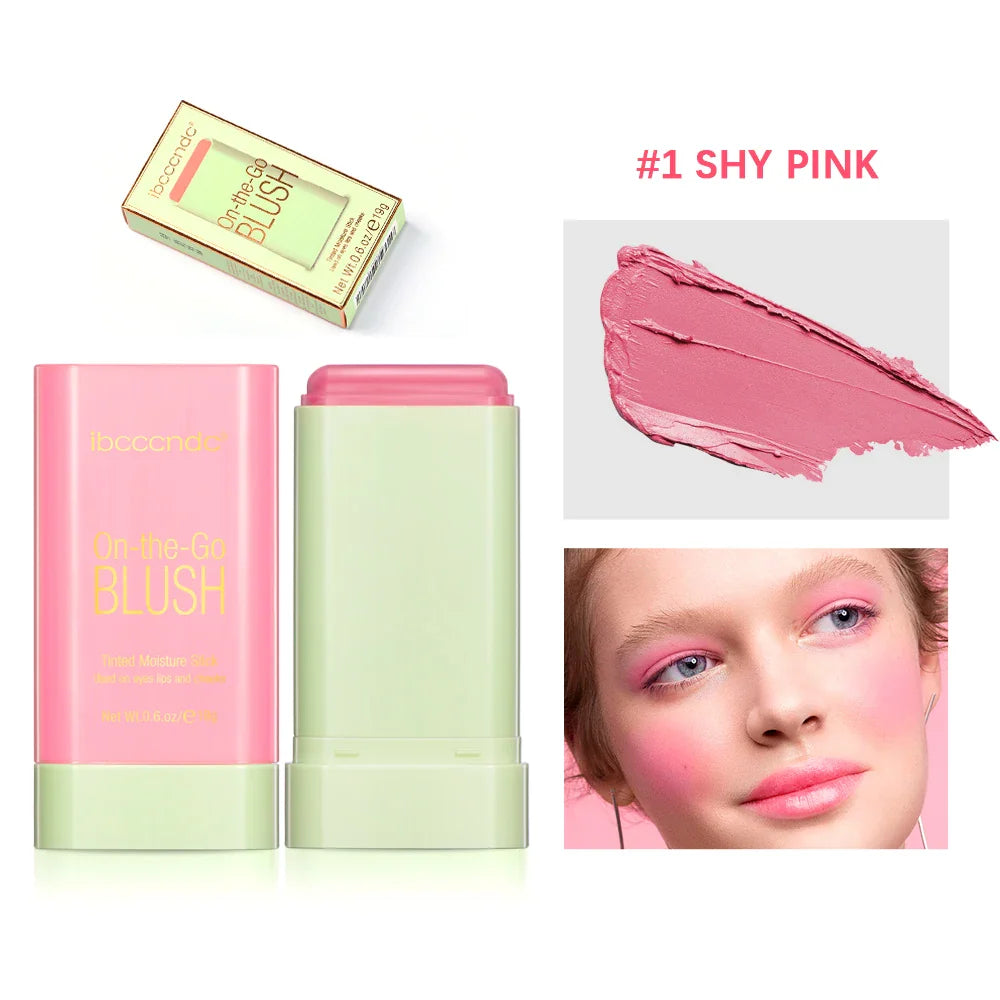 pixiBlush Cosmetic Blush Makeup Products Make Up Blusher Cosmetics Pink Blush in Bar Korean Palette Long lasting Matte Stick - Tasawoq