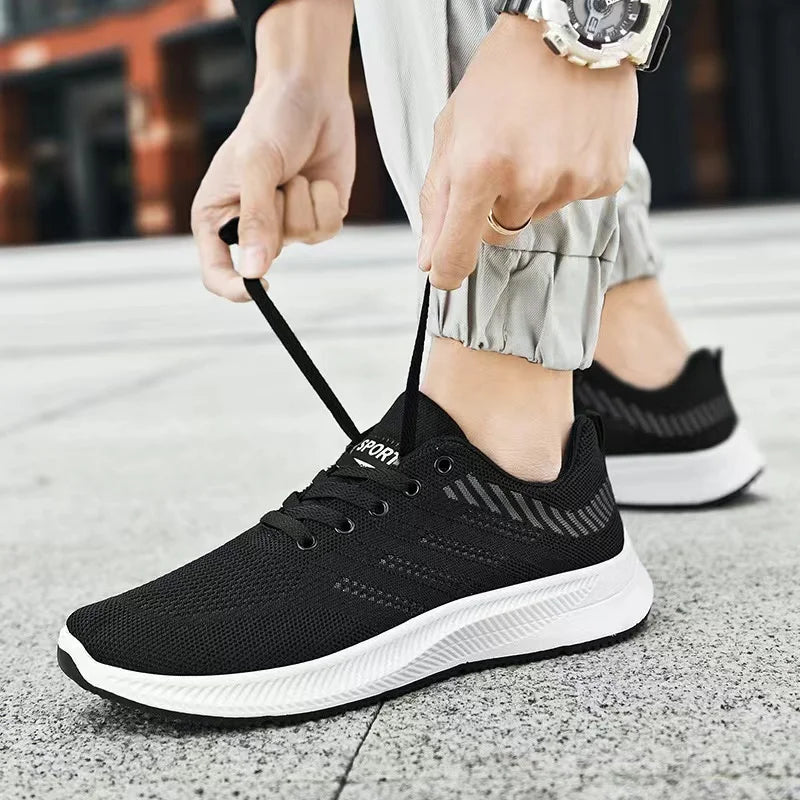 2025 Shoes for Men Casual Slip on Fashion Sneakers Breathable Running Shoes Outdoor Walking Training Tennis Shoes - Tasawoq