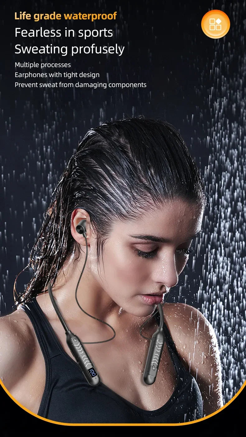 2023 New True Wireless BT Headphones: High Quality, Long Life, Digital Display and Pluggable Memory Card Playback! - Tasawoq