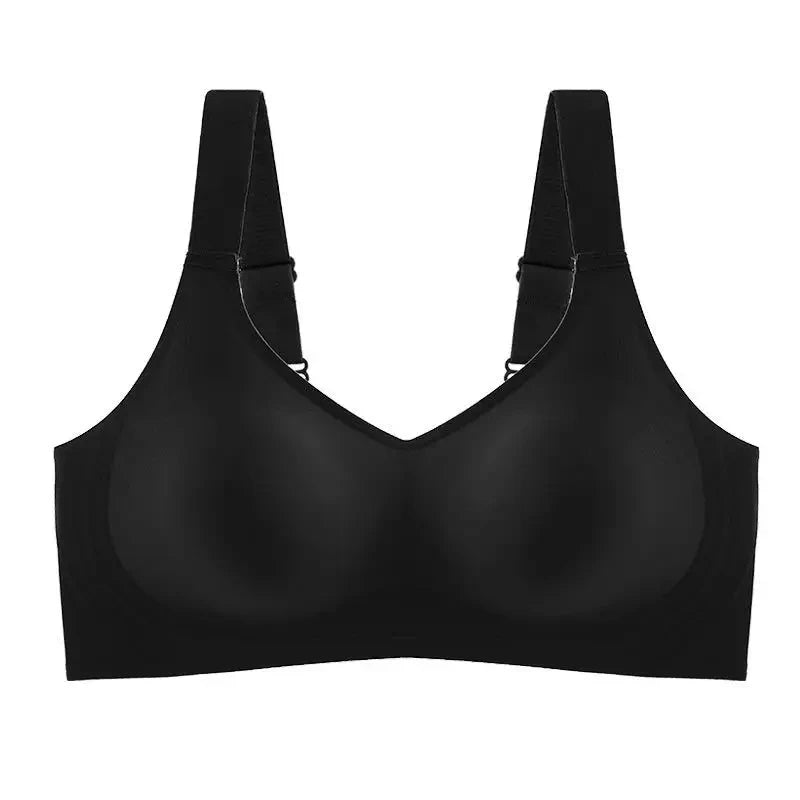 Seamless Bra Women Comfort Lingerie Sports Padded Tops Sexy Wireless Underwear Soft Support Bras Wide shoulder straps Intimates - Tasawoq