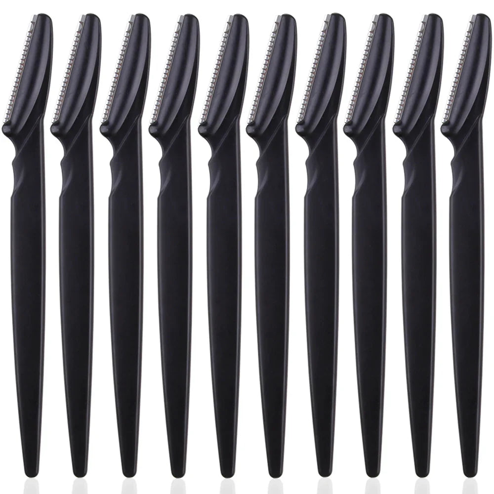 3/4/10Pcs Eyebrow Trimmer Face Blade Shaver Portable Eye Brow Epilation Hair Removal Safety Eyebrow Cutting Woman Makeup Tools - Tasawoq