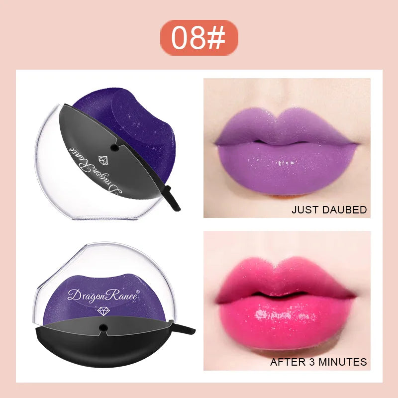 12-color lazy lip-shaped pearlescent fine glitter lipstick that is not easy to fade, warm and moisturizing, color-changing lazy - Tasawoq