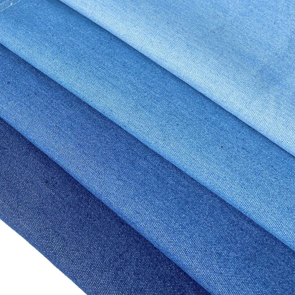 Vintage Cotton Blue Denim Fabric Light Thin Soft Cloth for DIY Dolls Clothing Jeans Dress Bag Cap Apron Crafts Manual Material - Tasawoq