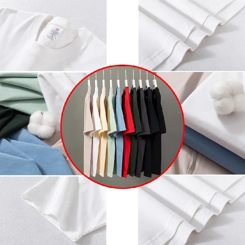 Customized Cotton Printed T-shirts Men Fashion Short Sleeve Tshirt Women Personality Casual Streetwear Tee Tops Camiseta - Tasawoq