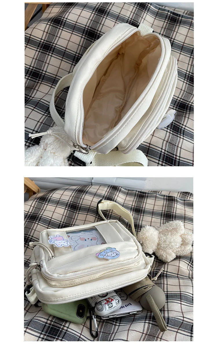 New Kawaii Bag Girls 2025 New JK Transparent Bag Small Crossbody Bag For Women Purses and Handbags Shoulder Bag Itabag Bolso - Tasawoq