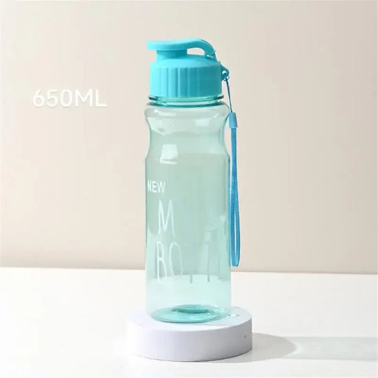 Gift Plastic Water Bottle Large Capacity Sports Kettle Wholesale Transparent Cold Water Cup Outdoor Portable 650ml