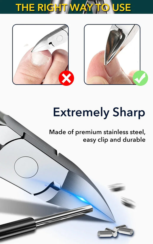 Nail Clippers Ingrown Toenail Podiatry Correction Nippers Cuticle Cutters Cut Paronychia Pedicure Manicure Hand Foot Care Tool - Tasawoq