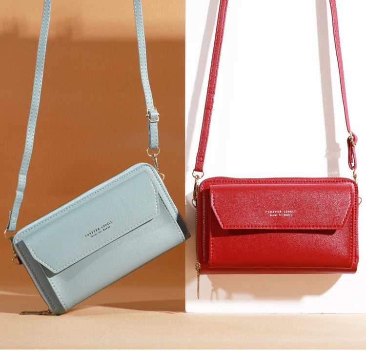 2023 New Crossbody Bag for Women Summer Small Market Simple One Shoulder Bag for Mobile Phone Double Layer Casual Small Body Bag - Tasawoq