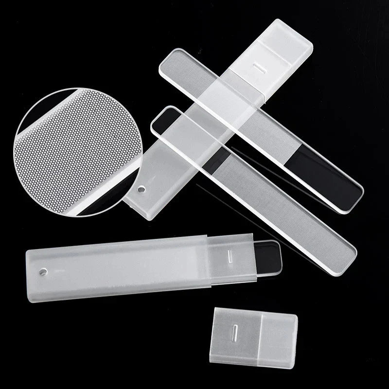 Nail Art File Buffing Transparent Sanding Polishing Durable Nano Glass File Manicure Professional Supplies Accessories Tools - Tasawoq