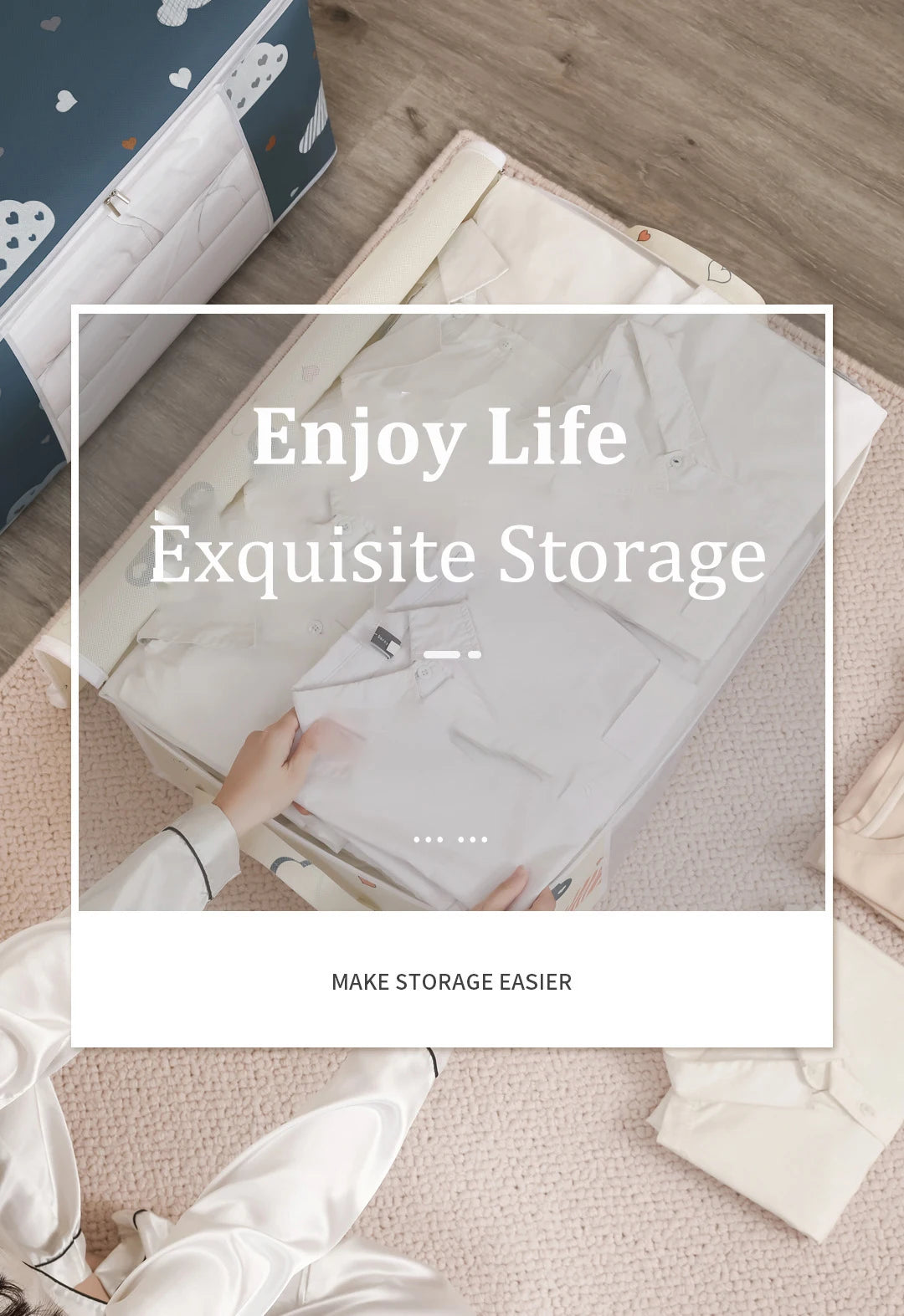 Quilt Clothes Big Capacity Storage Bag Quilt Bedding Storage Closet Organizer Wardrobe Organizer Blanket Sorting Bags Dust-proof - Tasawoq