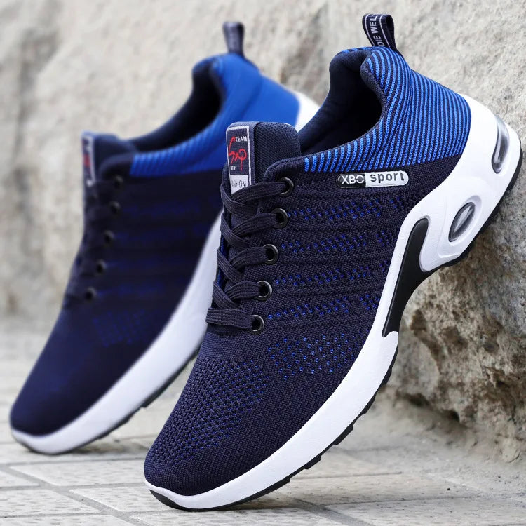 Shoes men 2025 new trend men's shoes breathable lace-up running shoes Korean version light casual sports shoes - Tasawoq