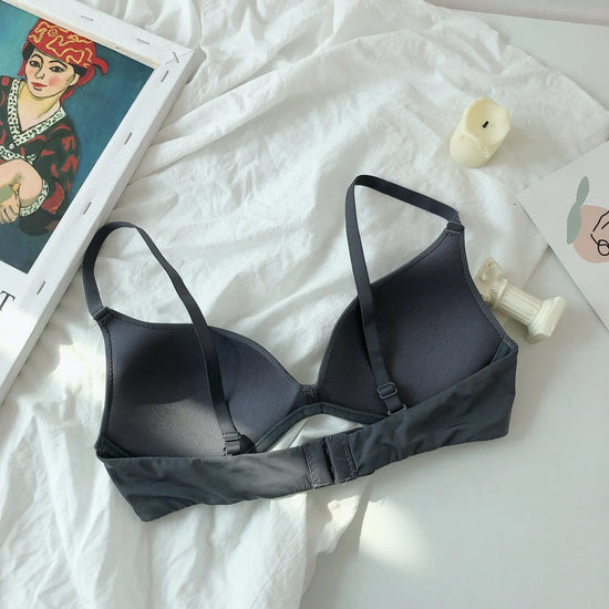 Backless Bras for Women Seamless Underwear Sexy Lingerie 3/4 Cup Bralette Top Wireless Brassiere Intimates Comfort T Shirt Bra - Tasawoq
