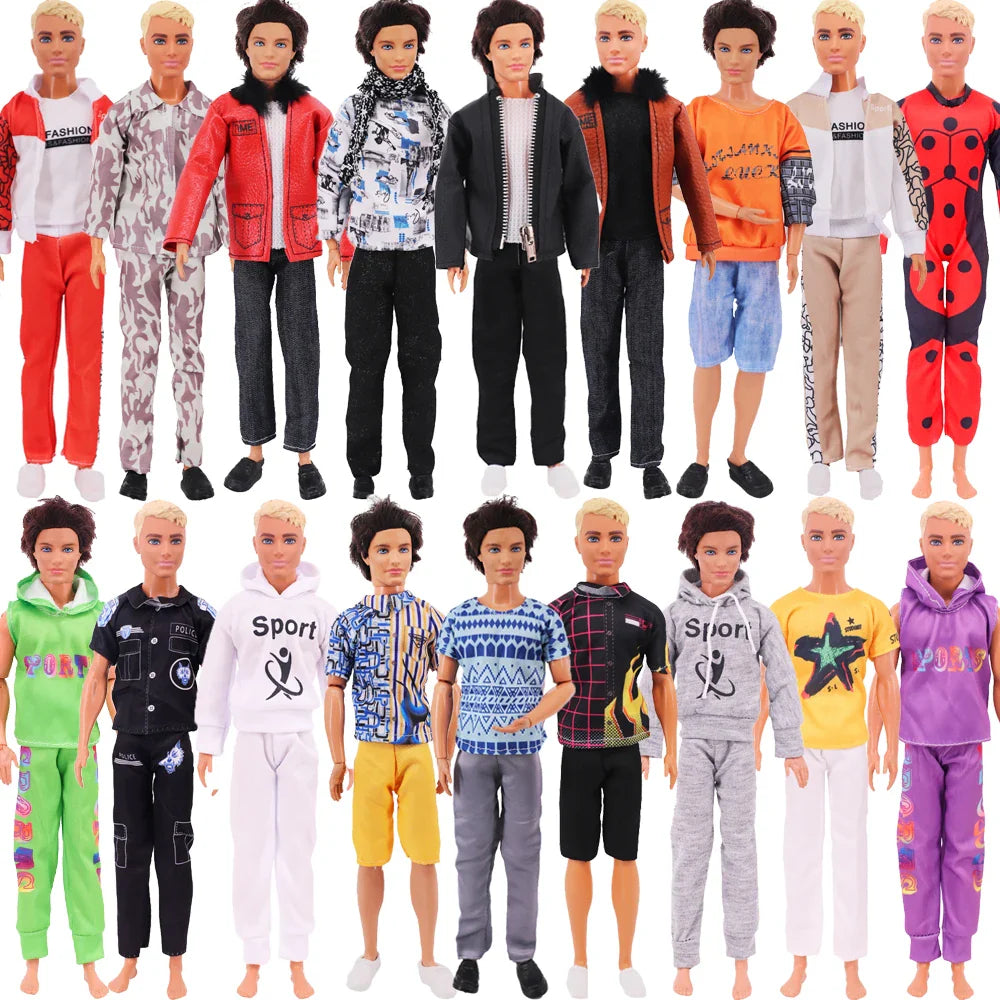 25 Style Ken 11.5inch Doll Clothes Sportswear Prince's Daily Clothing Overcoat for Babi 30 Cm Ken Boy Clothes,Birthday Present - Tasawoq