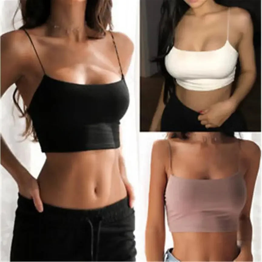 Sexy Sleeveless Vest Corset Crop Top Women Aesthetic Clothing Summer Y2k Streetwear White Black Yellow Red Tank Top for Womens - Tasawoq