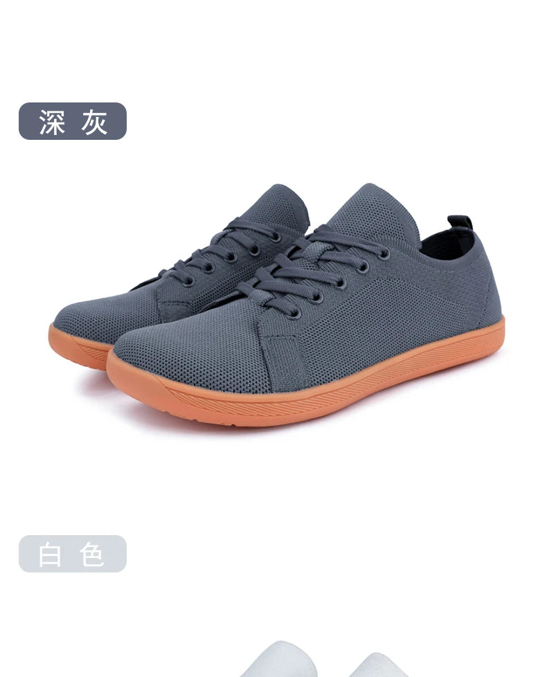Unisex Wide Barefoot Shoes for Men Women Outdoor Trail Running Minimalist Walking Shoes Lightweight and Breathable - Tasawoq