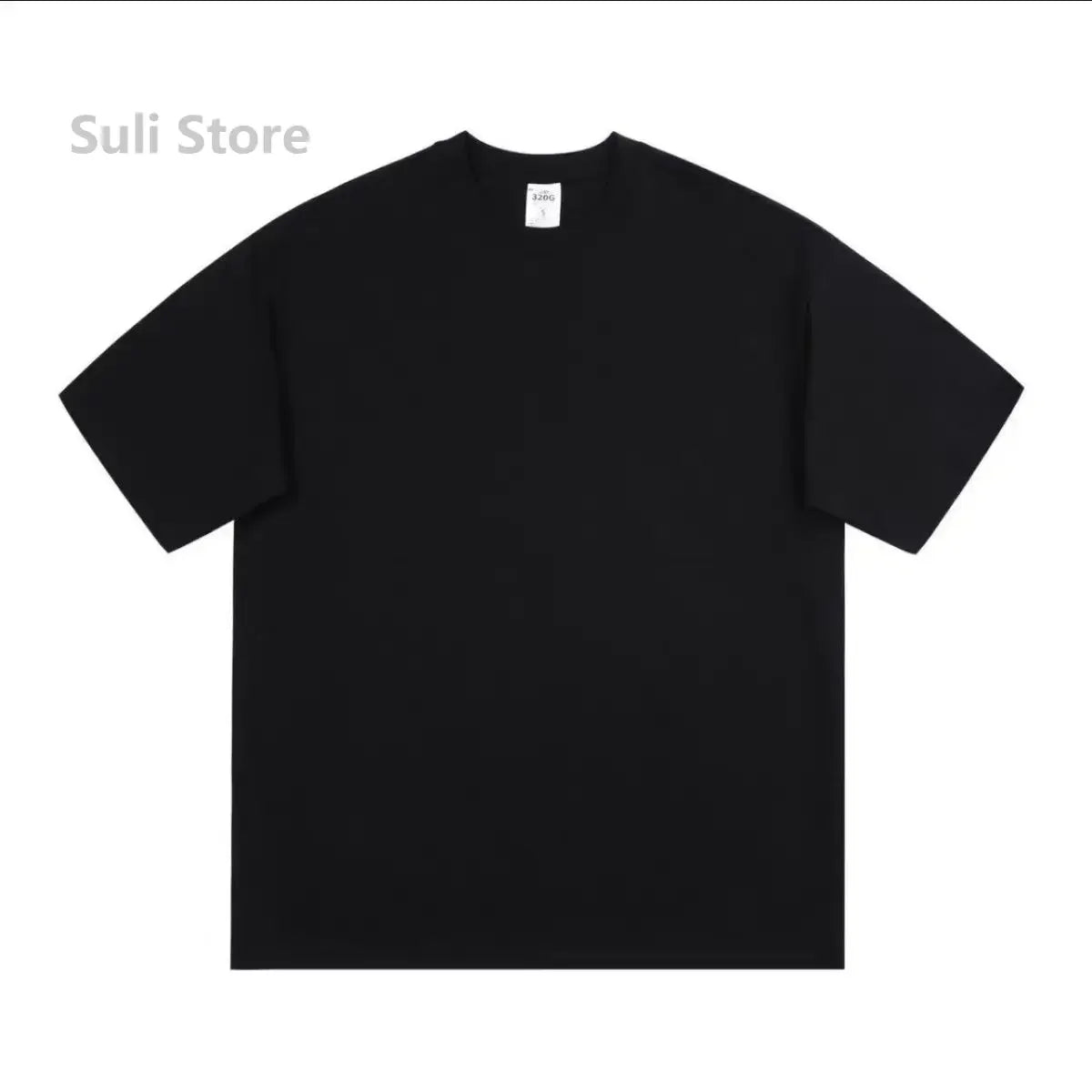 600g Heavy-duty Cotton Short Sleeved T-shirt for Men's Fashion Pure Cotton Thickened Short Sleeved Half Sleeved Tee - Tasawoq