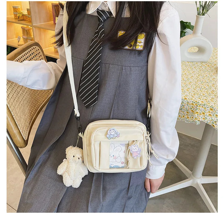 New Kawaii Bag Girls 2025 New JK Transparent Bag Small Crossbody Bag For Women Purses and Handbags Shoulder Bag Itabag Bolso - Tasawoq