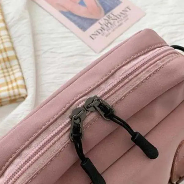Korean Style Canvas Shoulder Bag For Women New Fashion Female Crossbody - Tasawoq