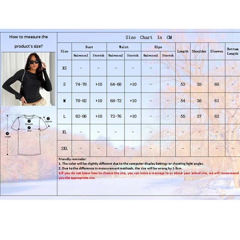 Woman Clothing Long Sleeve T-shirt Slim Fit Tops Female O-Neck Knitted Close-fitting Tee Shirt Street Wear 2024 New 2408 - Tasawoq