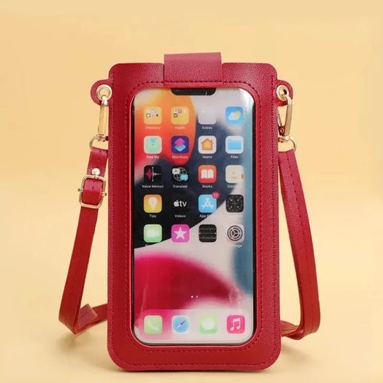 Women Bags Soft Leather Wallets Touch Screen Cell Phone Purse Crossbody Shoulder Strap Handbag for Female Cheap Women's Bags - Tasawoq