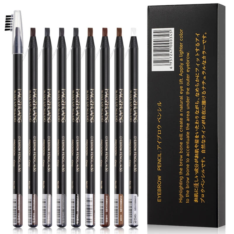 1PC Eyebrow Pencil Waterproof Microblading Eyebrow Pen Tint Tattoo Eyebrows Makeup 6 Colors Natural Long Lasting Eye Brow Pencil - Tasawoq
