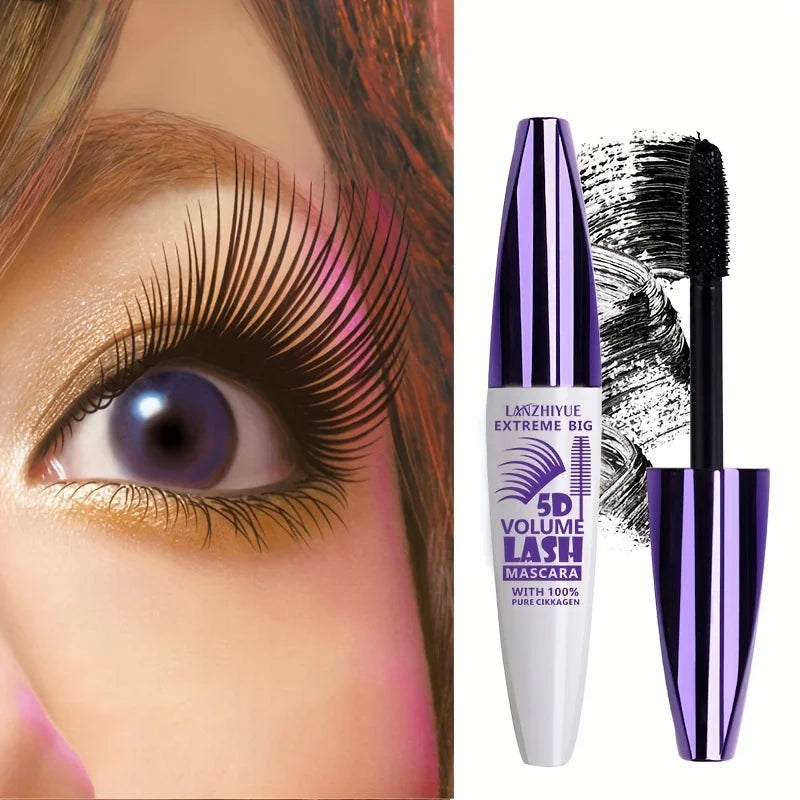 5D Extreme Volume Lash Mascara,Waterproof And Long-Lasting,Natural Thickening And Curling Eyelash Extension - Tasawoq