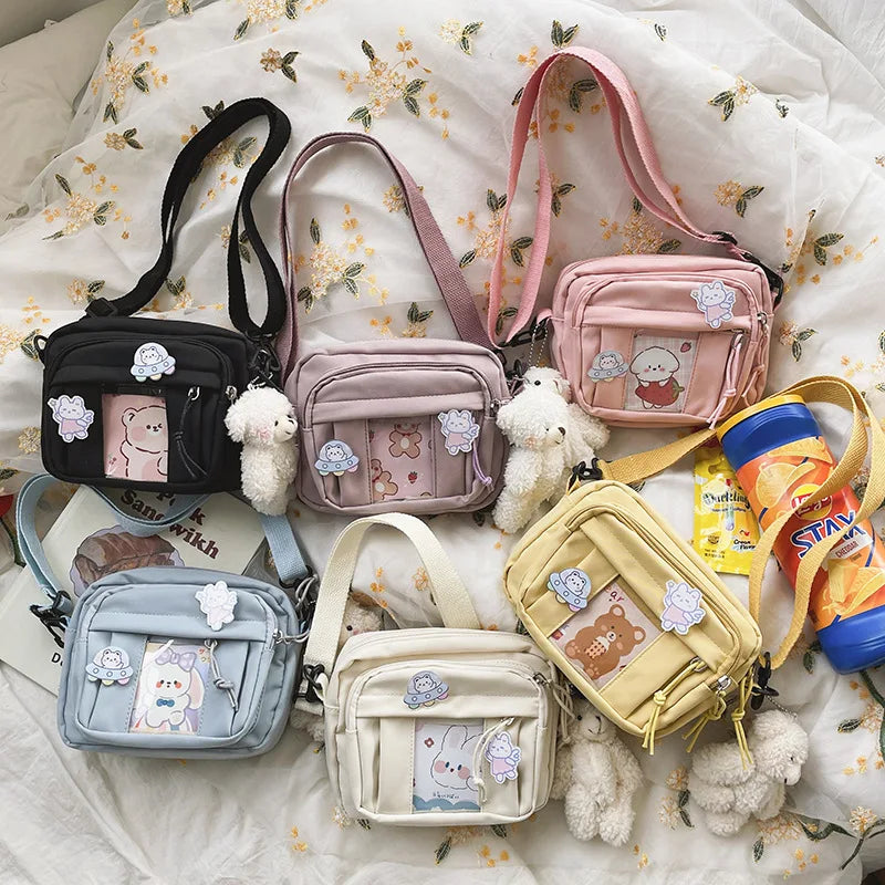 New Kawaii Bag Girls 2025 New JK Transparent Bag Small Crossbody Bag For Women Purses and Handbags Shoulder Bag Itabag Bolso - Tasawoq